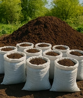 Перегной у мішках